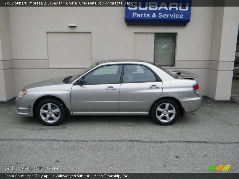 Crystal Gray Metallic / Anthracite Black 2007 Subaru Impreza 2.5i Sedan