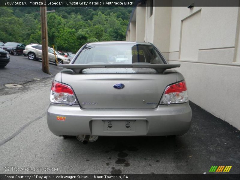 Crystal Gray Metallic / Anthracite Black 2007 Subaru Impreza 2.5i Sedan