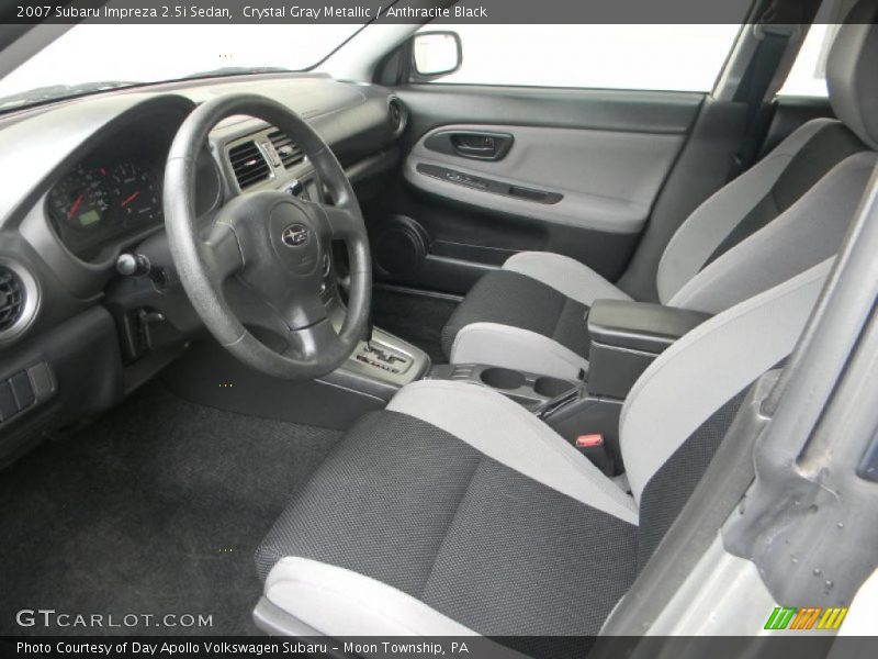 Crystal Gray Metallic / Anthracite Black 2007 Subaru Impreza 2.5i Sedan
