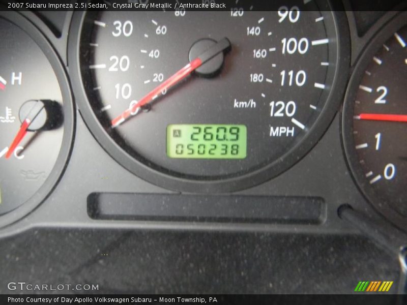 Crystal Gray Metallic / Anthracite Black 2007 Subaru Impreza 2.5i Sedan