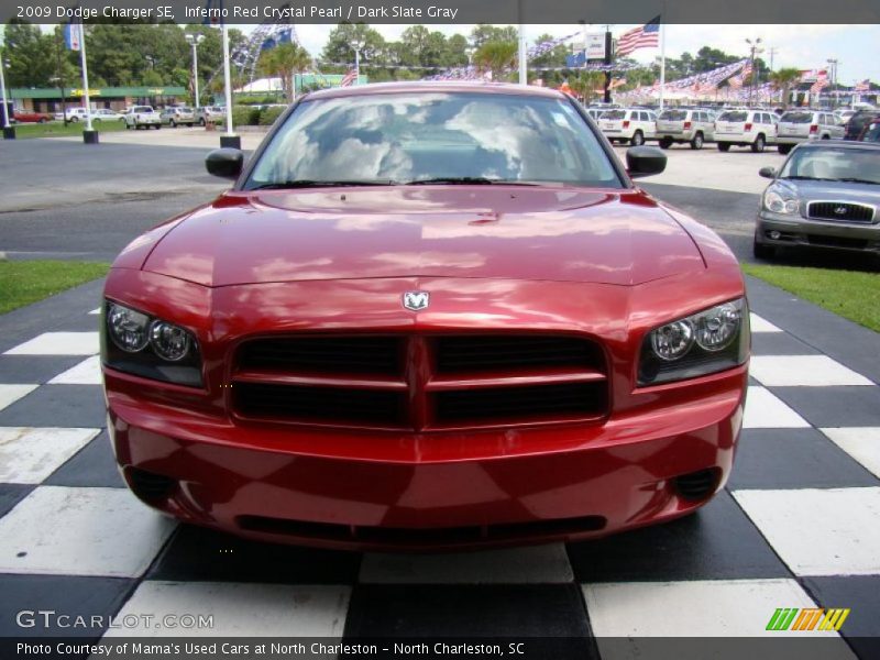 Inferno Red Crystal Pearl / Dark Slate Gray 2009 Dodge Charger SE