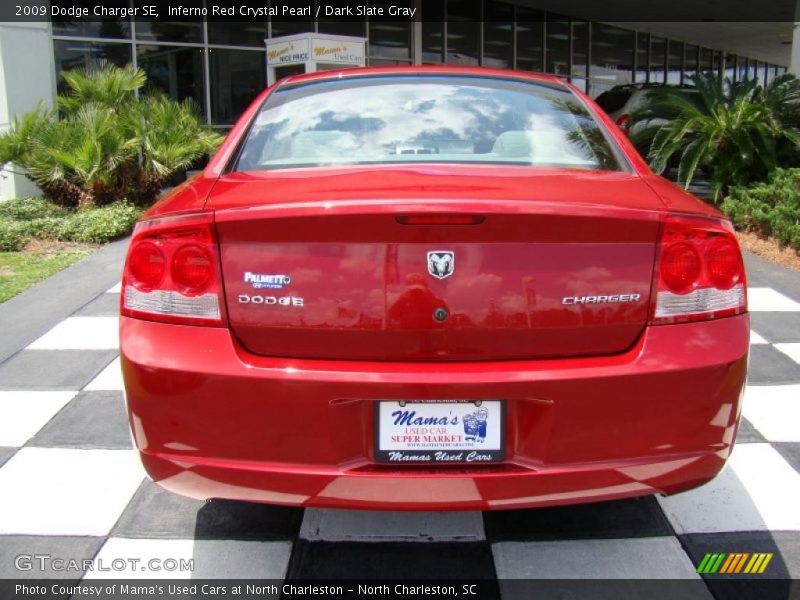 Inferno Red Crystal Pearl / Dark Slate Gray 2009 Dodge Charger SE