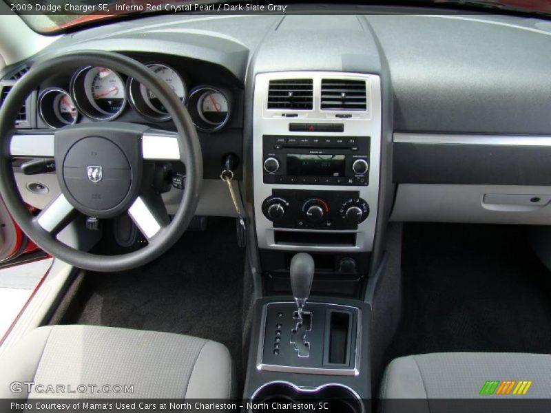 Inferno Red Crystal Pearl / Dark Slate Gray 2009 Dodge Charger SE