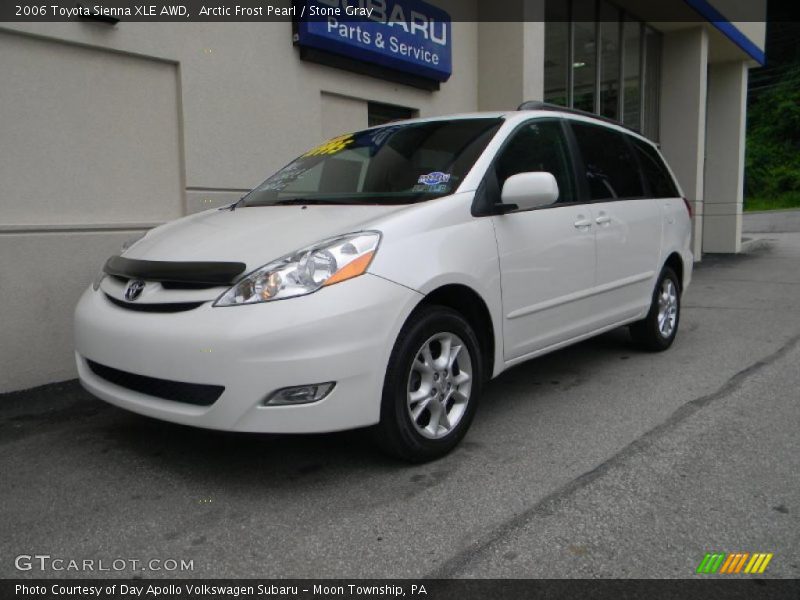 Arctic Frost Pearl / Stone Gray 2006 Toyota Sienna XLE AWD