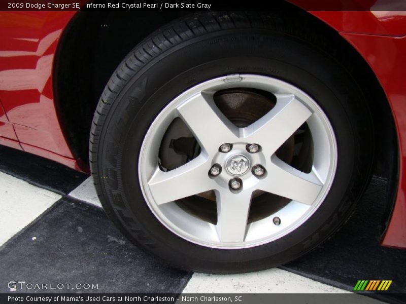 Inferno Red Crystal Pearl / Dark Slate Gray 2009 Dodge Charger SE