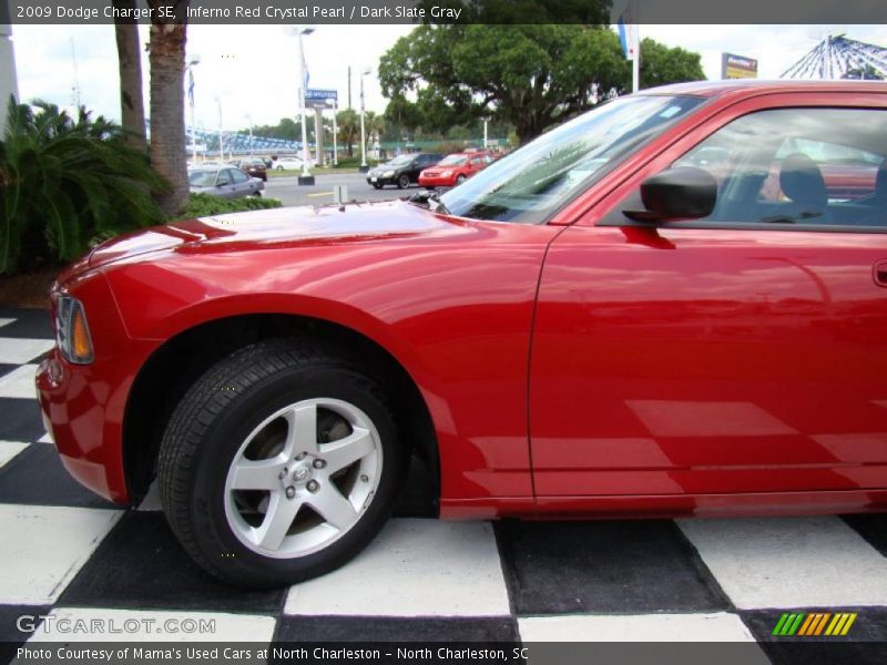 Inferno Red Crystal Pearl / Dark Slate Gray 2009 Dodge Charger SE