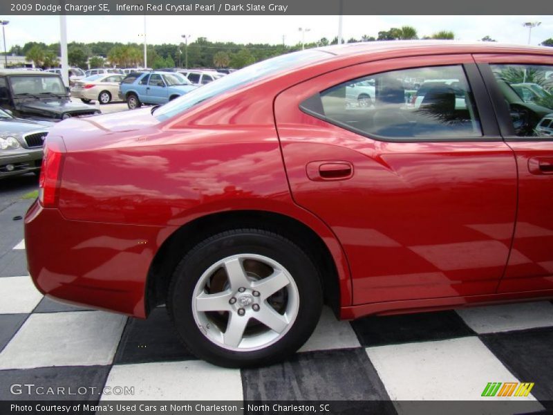 Inferno Red Crystal Pearl / Dark Slate Gray 2009 Dodge Charger SE