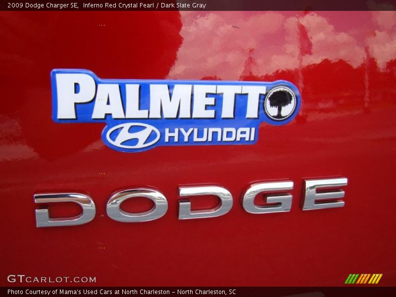 Inferno Red Crystal Pearl / Dark Slate Gray 2009 Dodge Charger SE