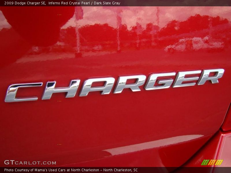 Inferno Red Crystal Pearl / Dark Slate Gray 2009 Dodge Charger SE