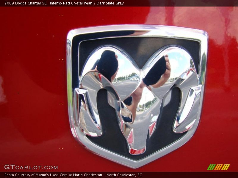 Inferno Red Crystal Pearl / Dark Slate Gray 2009 Dodge Charger SE