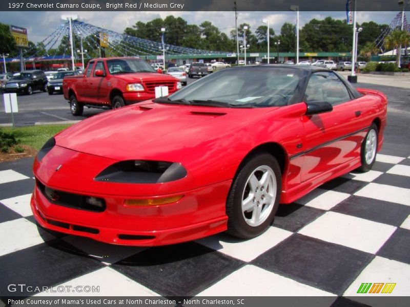 Bright Red / Medium Grey 1997 Chevrolet Camaro Coupe