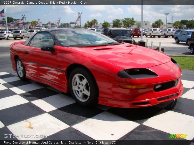 Bright Red / Medium Grey 1997 Chevrolet Camaro Coupe