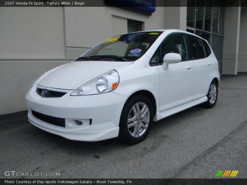 Taffeta White / Beige 2007 Honda Fit Sport