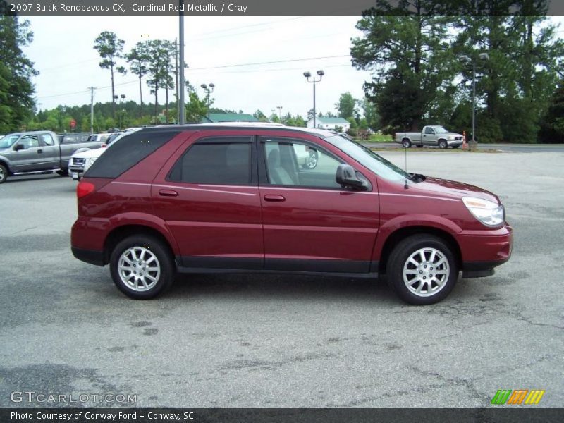 Cardinal Red Metallic / Gray 2007 Buick Rendezvous CX