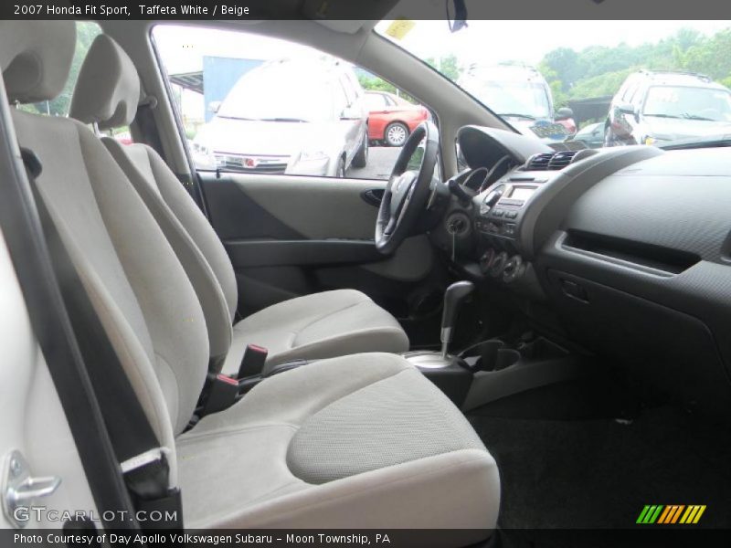 Taffeta White / Beige 2007 Honda Fit Sport