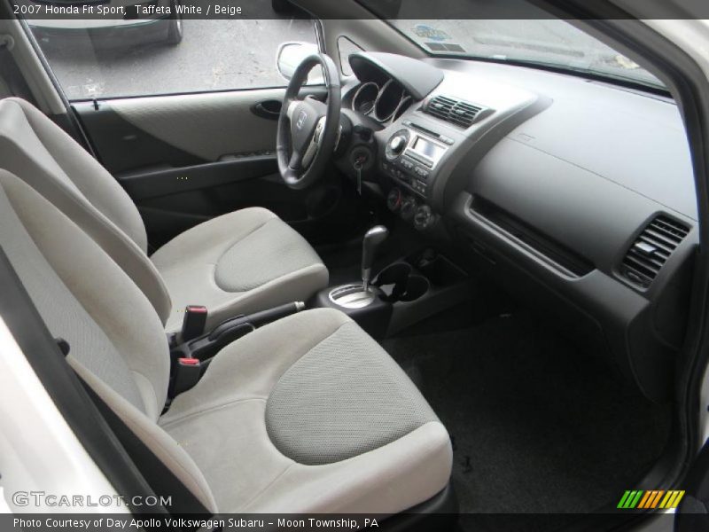 Taffeta White / Beige 2007 Honda Fit Sport