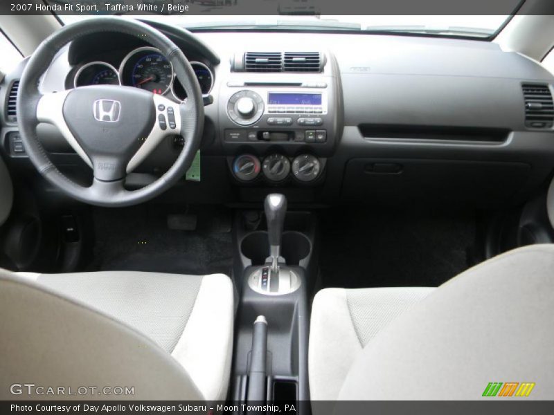 Taffeta White / Beige 2007 Honda Fit Sport
