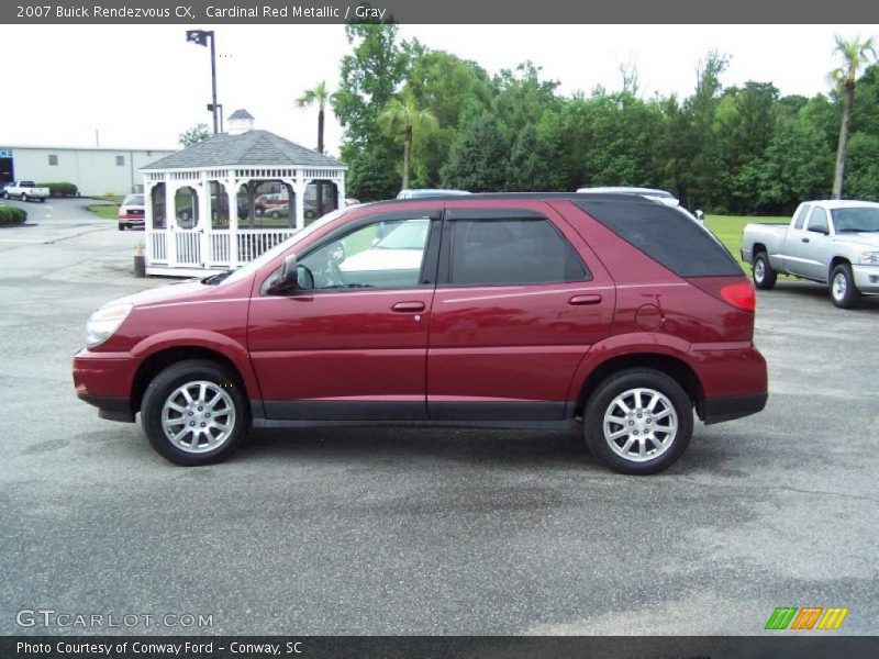Cardinal Red Metallic / Gray 2007 Buick Rendezvous CX