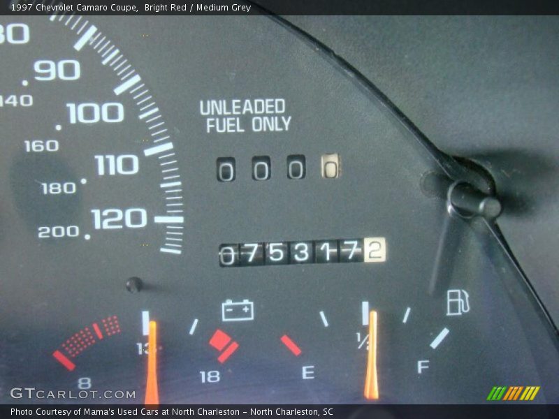 Bright Red / Medium Grey 1997 Chevrolet Camaro Coupe