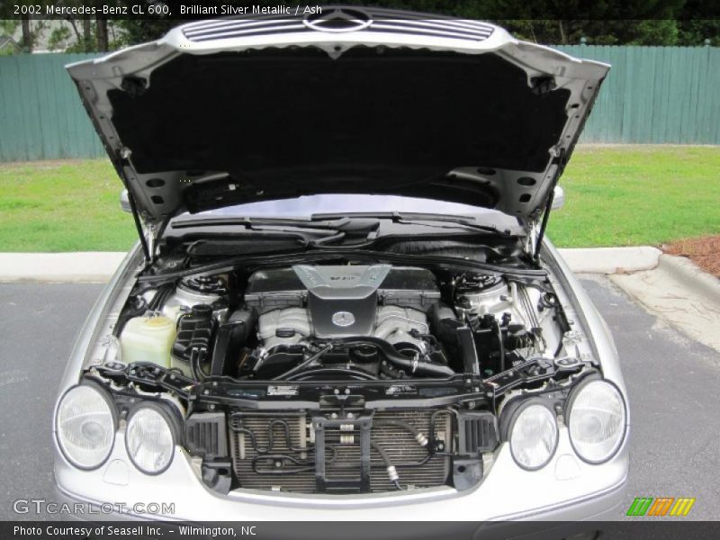 Brilliant Silver Metallic / Ash 2002 Mercedes-Benz CL 600