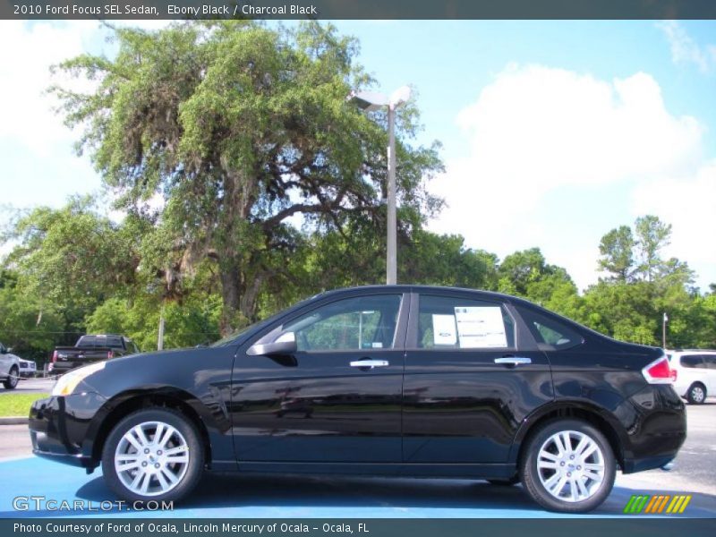 Ebony Black / Charcoal Black 2010 Ford Focus SEL Sedan