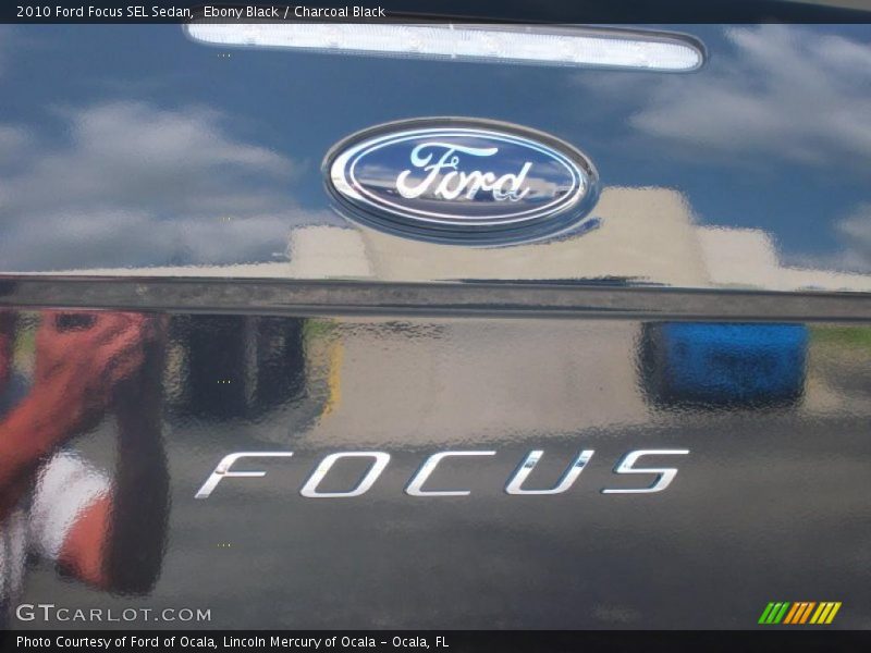 Ebony Black / Charcoal Black 2010 Ford Focus SEL Sedan