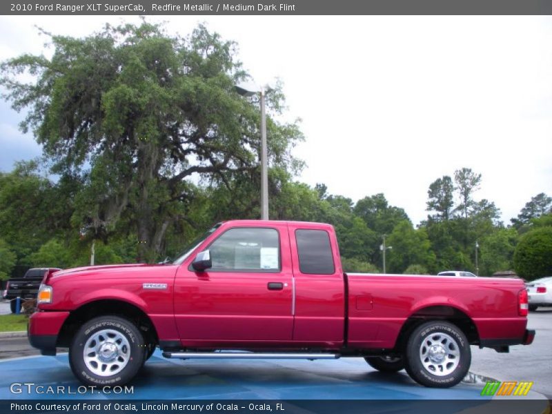 Redfire Metallic / Medium Dark Flint 2010 Ford Ranger XLT SuperCab