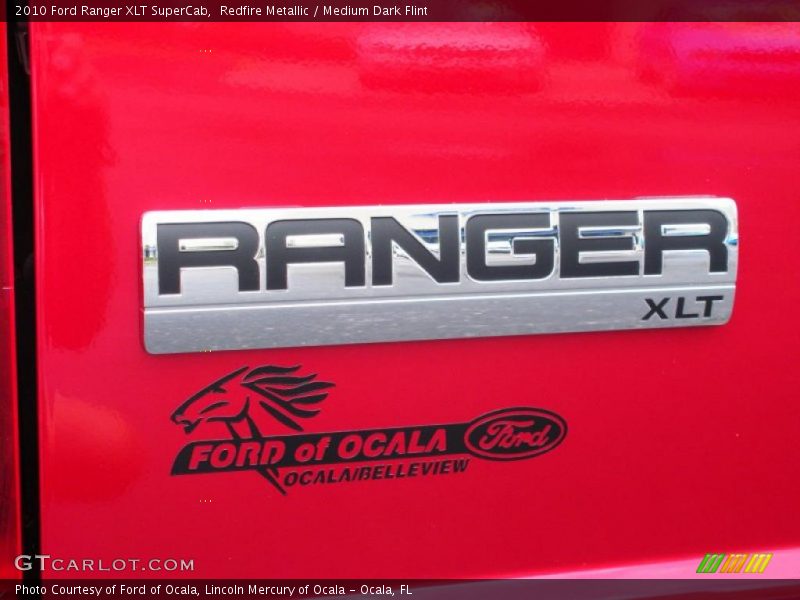 Redfire Metallic / Medium Dark Flint 2010 Ford Ranger XLT SuperCab