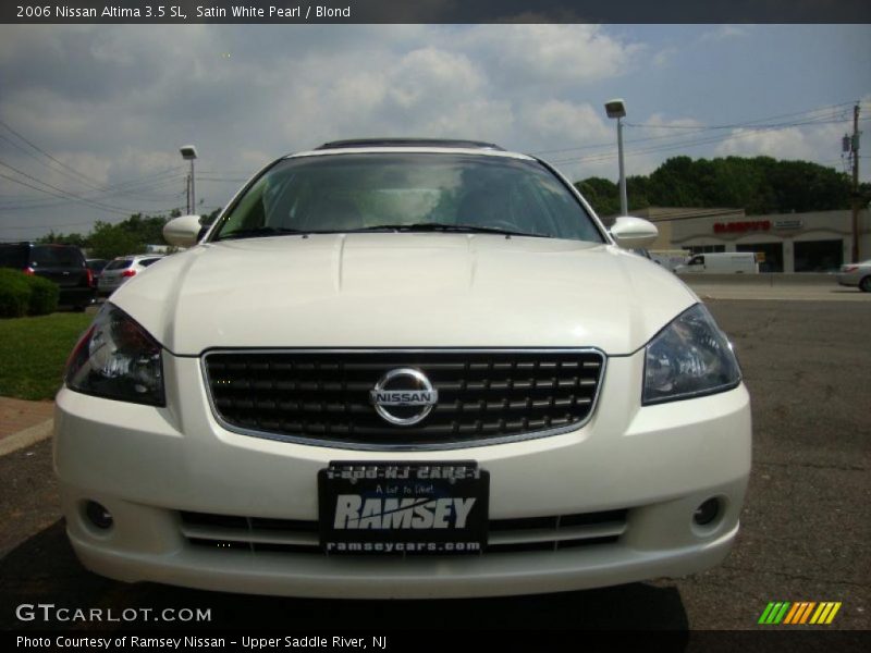 Satin White Pearl / Blond 2006 Nissan Altima 3.5 SL