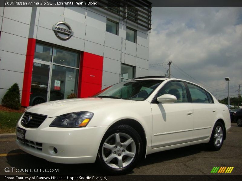 Satin White Pearl / Blond 2006 Nissan Altima 3.5 SL
