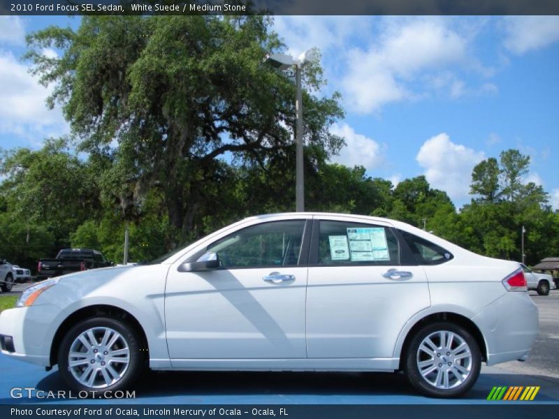 White Suede / Medium Stone 2010 Ford Focus SEL Sedan