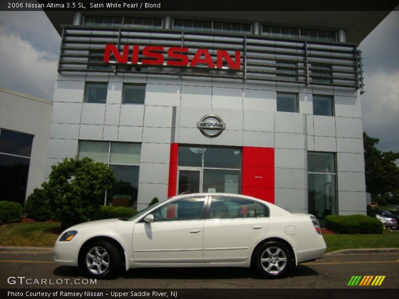 Satin White Pearl / Blond 2006 Nissan Altima 3.5 SL