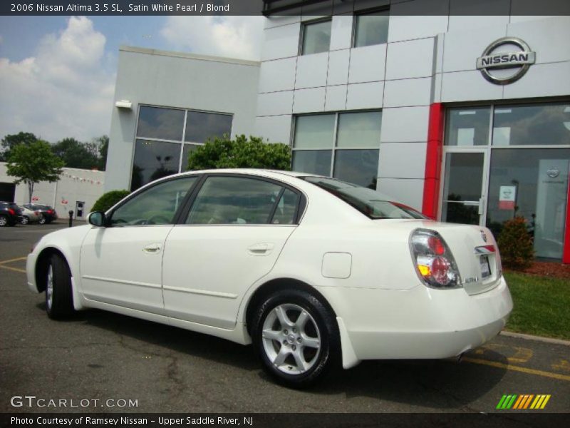 Satin White Pearl / Blond 2006 Nissan Altima 3.5 SL