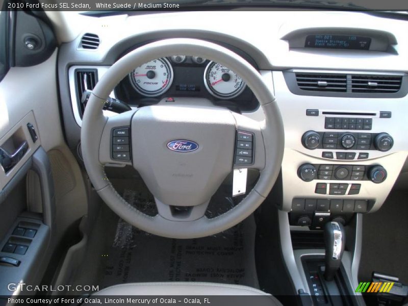White Suede / Medium Stone 2010 Ford Focus SEL Sedan