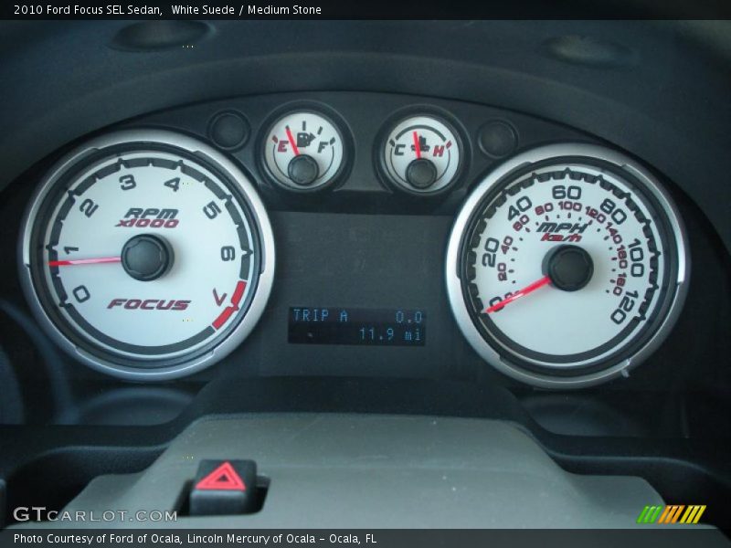 White Suede / Medium Stone 2010 Ford Focus SEL Sedan