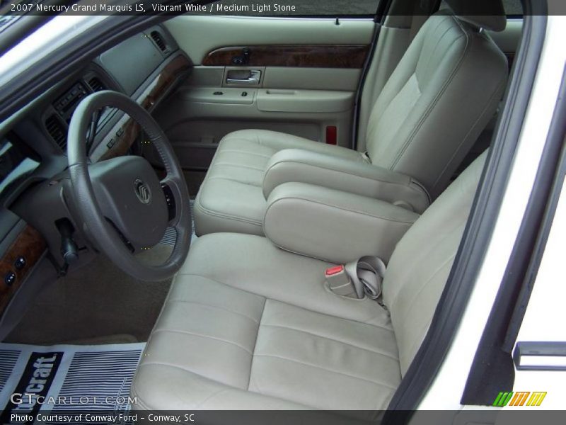 Vibrant White / Medium Light Stone 2007 Mercury Grand Marquis LS