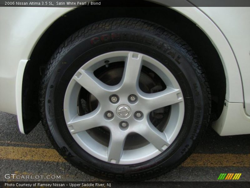 Satin White Pearl / Blond 2006 Nissan Altima 3.5 SL