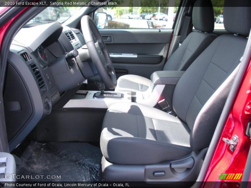 Sangria Red Metallic / Charcoal Black 2010 Ford Escape XLT