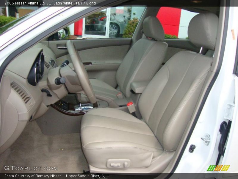 Satin White Pearl / Blond 2006 Nissan Altima 3.5 SL