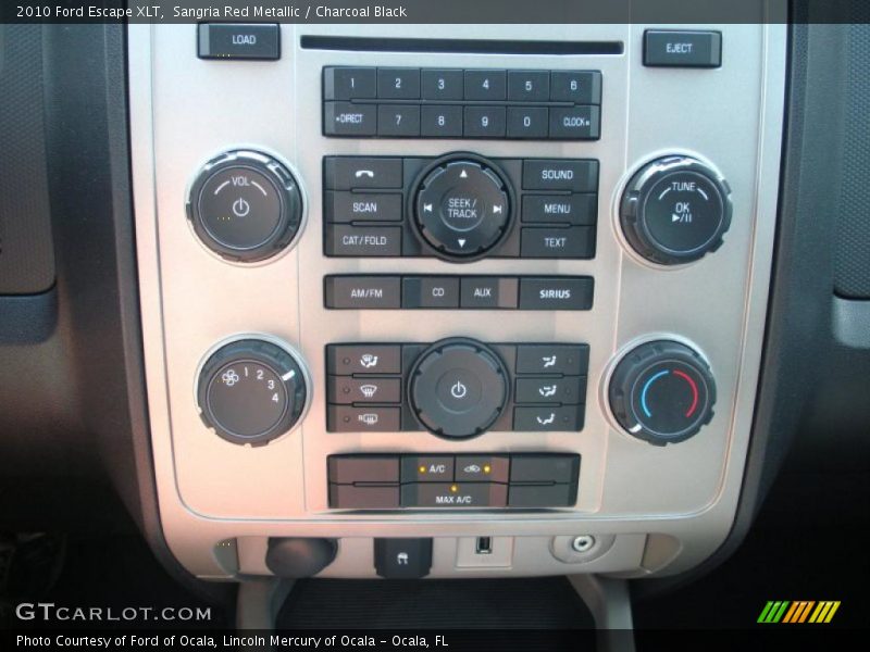 Sangria Red Metallic / Charcoal Black 2010 Ford Escape XLT