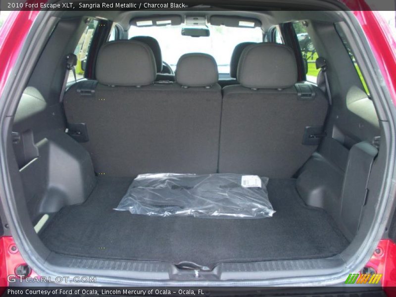 Sangria Red Metallic / Charcoal Black 2010 Ford Escape XLT