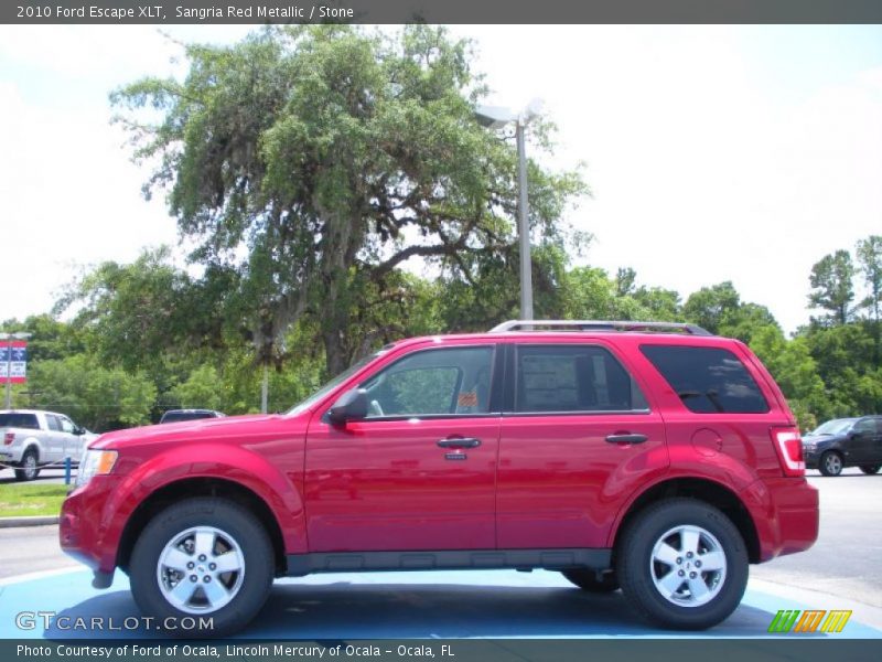 Sangria Red Metallic / Stone 2010 Ford Escape XLT