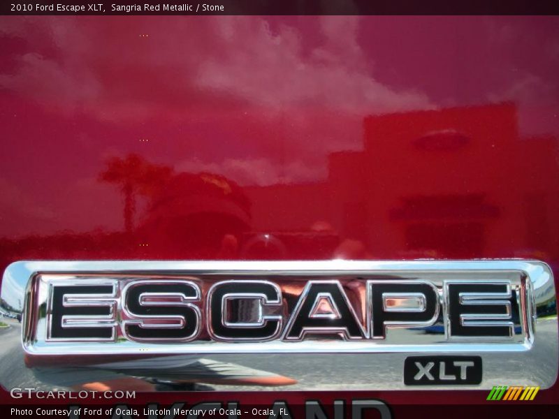 Sangria Red Metallic / Stone 2010 Ford Escape XLT