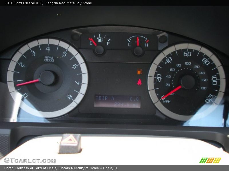 Sangria Red Metallic / Stone 2010 Ford Escape XLT