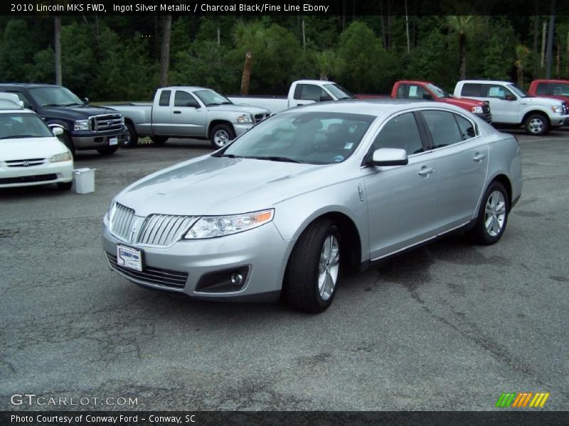 Ingot Silver Metallic / Charcoal Black/Fine Line Ebony 2010 Lincoln MKS FWD