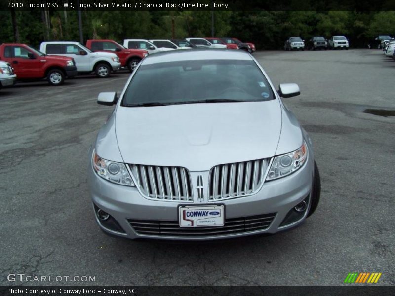 Ingot Silver Metallic / Charcoal Black/Fine Line Ebony 2010 Lincoln MKS FWD