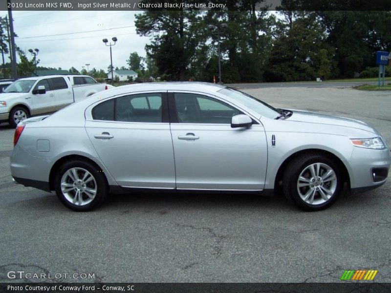 Ingot Silver Metallic / Charcoal Black/Fine Line Ebony 2010 Lincoln MKS FWD