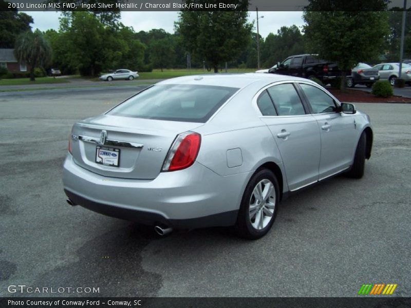 Ingot Silver Metallic / Charcoal Black/Fine Line Ebony 2010 Lincoln MKS FWD