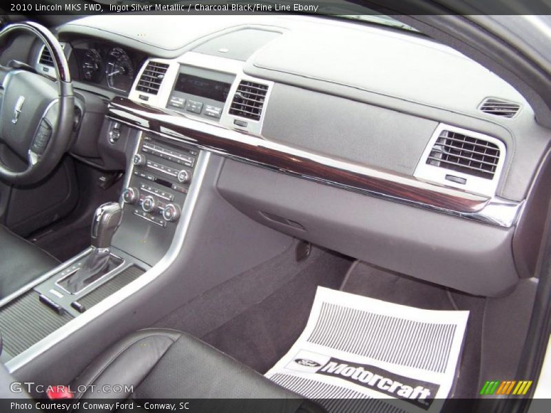 Ingot Silver Metallic / Charcoal Black/Fine Line Ebony 2010 Lincoln MKS FWD