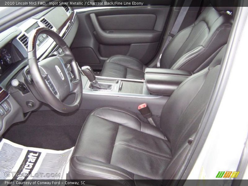 Ingot Silver Metallic / Charcoal Black/Fine Line Ebony 2010 Lincoln MKS FWD
